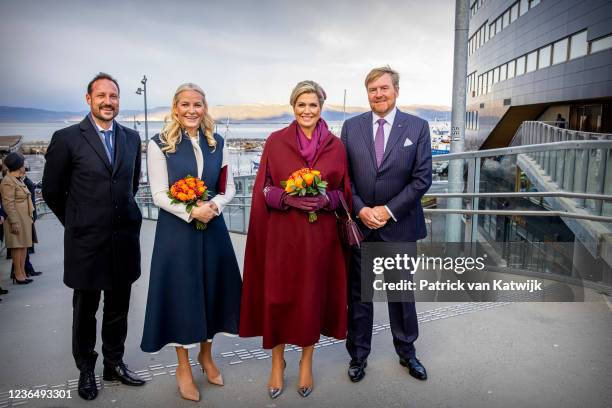 King Willem-Alexander of The Netherlands and Queen Maxima of The Netherlands and Crown Prince Haakon of Norway and Crown Princess Mette-Marit of...