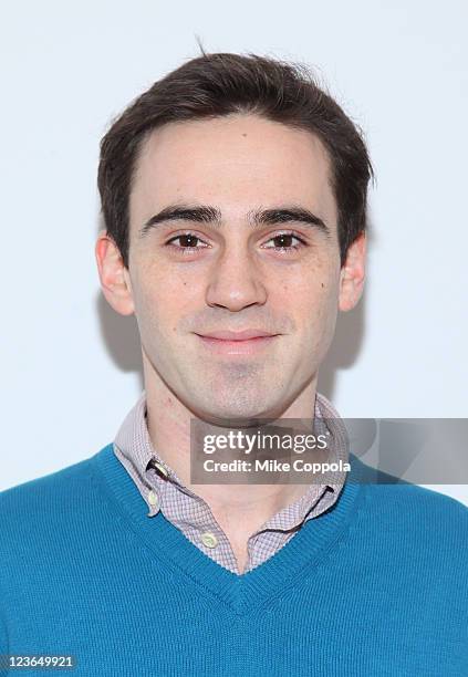 Actor Ari Brand attends the "Black Tie" cast photo call at the Primary Stages Rehearsal Studio on December 21, 2010 in New York City.