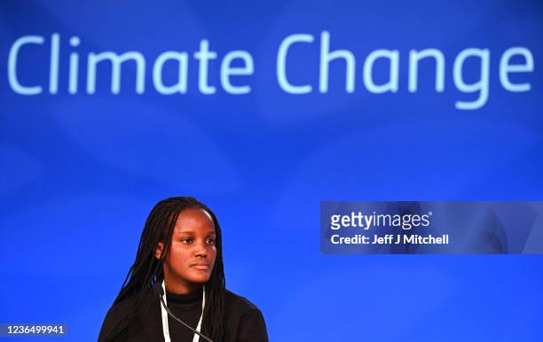Climate activist Vanessa Nakate attends the Global Climate Action High-level event: Racing For A Better World on November 11, 2021 in Glasgow,...