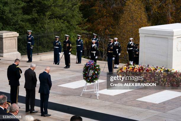 President Joe Biden, right, with Major Gen. Allan Pepin, Commanding General of Joint Task Force National Capital Region and Military District of...