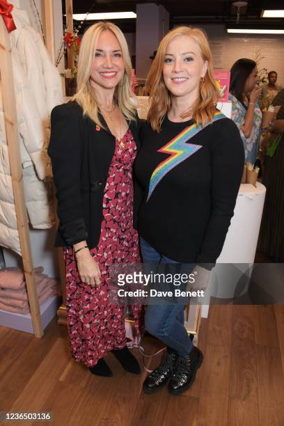 Editor-in-Chief of HELLO! Magazine Rosie Nixon and Sarah-Jane Mee attend the launch of new book "Be Kind" by Rosie Nixon and Jakki Jones at Nobody's...