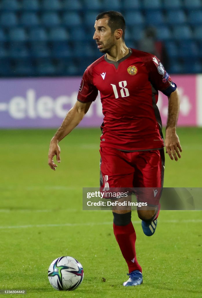 Henrikh Mkhitaryan Of Armenia Controls The Ball During The 2022 FIFA henrikh-mkhitaryan-of-armenia-controls-the-ball-during-the-2022-fifa