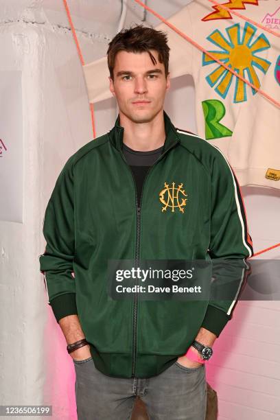 Arran Sly attends the GANT x DIEMME 2.0 launch party at Soho House on November 11, 2021 in London, England.