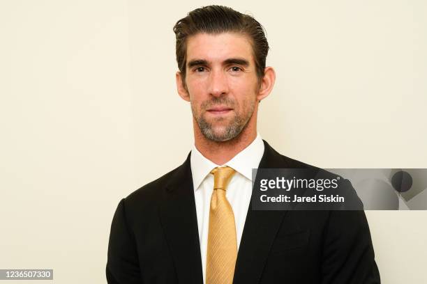 Michael Phelps attends 15th Annual HOPE luncheon seminar honoring Michael Phelps at The Plaza on November 10, 2021 in New York City.