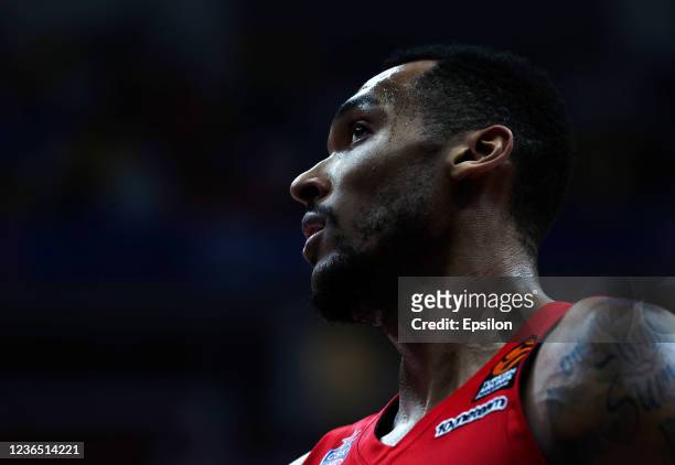 Joel Bolomboy from CSKA in action during the Turkish Airlines EuroLeague Regular Season Round 9 match between CSKA Moscow and Maccabi Playtika Tel...
