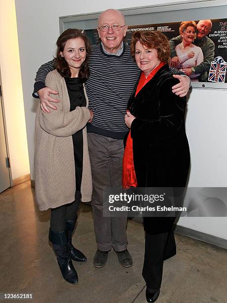 Actors Beth Cooke, Niall Buggy and Brenda Blethyn attend the opening night of "Haunted" at 59E59 Theaters on December 8, 2010 in New York City.