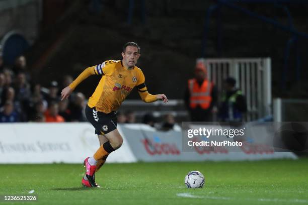 Newport County's Matthew Dolan during the Sky Bet League 2 match between Hartlepool United and Newport County at Victoria Park, Hartlepool on Friday...