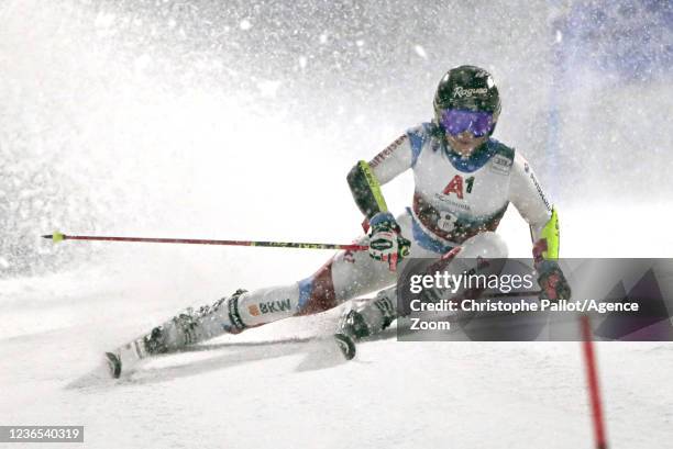 Lara Gut-behrami of Switzerland in action during the Audi FIS Alpine Ski World Cup Women's Parallel Giant Slalom on November 13, 2021 in Lech Austria.