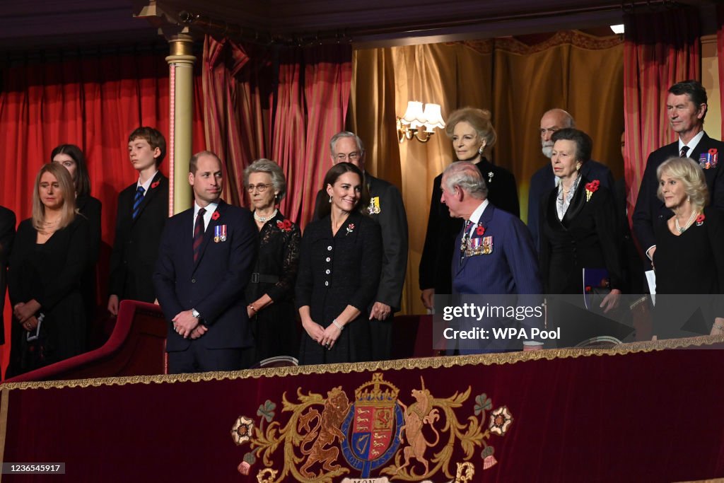 Members Of The Royal Family Attend The Royal British Legion Festival Of Remembrance