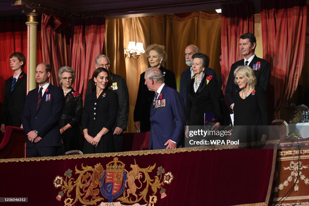 Members Of The Royal Family Attend The Royal British Legion Festival Of Remembrance