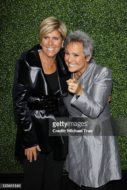 Suze Orman and Kathy Travis attend the 2011 TCA Winter Press Tour - OWN: Oprah Winfrey Network cocktail reception held at The Langham Huntington...