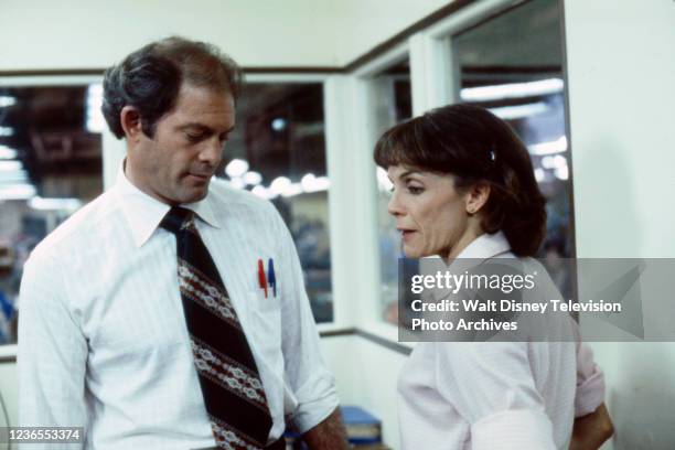 Max Gail, Valerie Harper appearing in the ABC tv movie 'Fun and Games'.