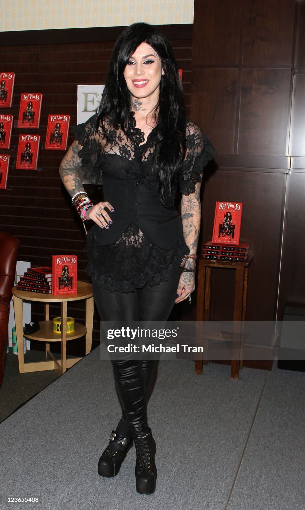 Kat Von D Signs Copies Of Her New Book "The Tattoo Chronicles"