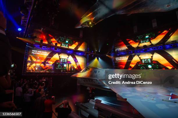 Russia debuts a prototype of its new Sukhoi Su-75 Checkmate, a fifth-generation single-engine fighter jet, for the first time outside of Russia at...