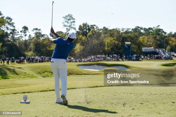 During Rd4 of the HP Enterprise Houston Open at Memorial Park Golf Course on November 14, 2021 in Houston, TX.