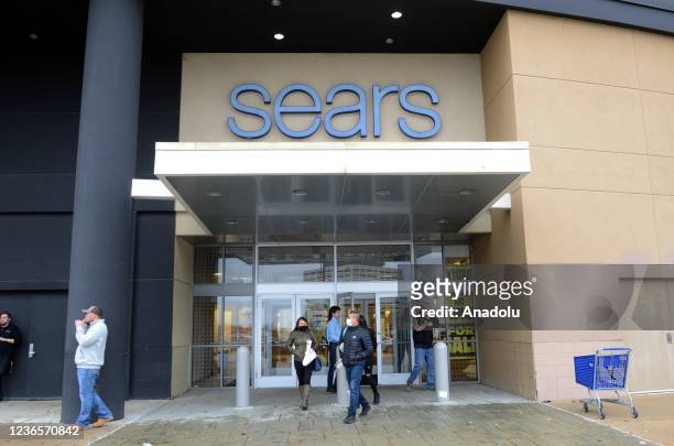 View of a Sears store as after serving shoppers from around Chicagoland for 50 years, Illinois' last remaining Sears store is closing its doors for...