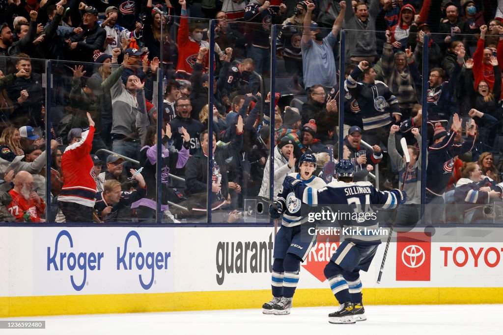 Detroit Red Wings v Columbus Blue Jackets