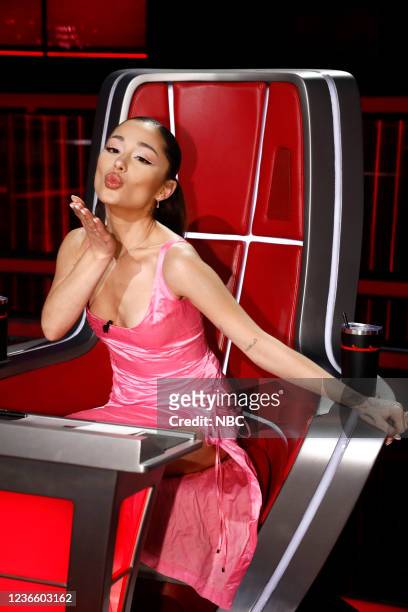 Live Top 13 Performances" Episode 2115A -- Pictured: Ariana Grande --