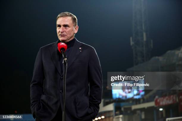 Manager of Turkey, Stefan Kuntz prior to the 2022 FIFA World Cup Qualifier match between Montenegro and Turkey at Gradski Stadion on November 16,...