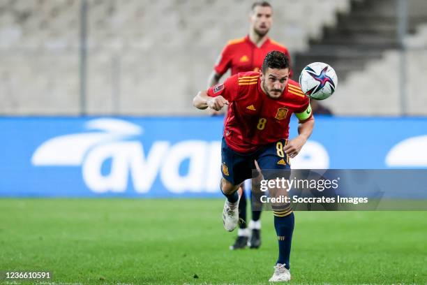 Koke Resurreccion of Spain during the World Cup Qualifier match between Greece v Spain at the Spyros Louis on November 11, 2021 in Athens Greece