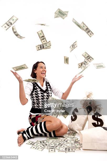 tossing money - throwing money stock pictures, royalty-free photos & images