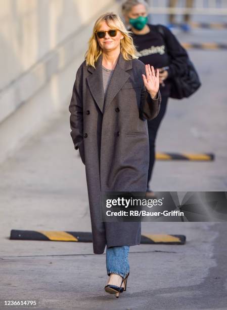 Kirsten Dunst is seen at "Jimmy Kimmel Live" on November 16, 2021 in Los Angeles, California.