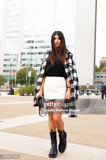 Actor and Influencer Ester Giordano is photographed on November 11, 2021 in Milan, Italy.