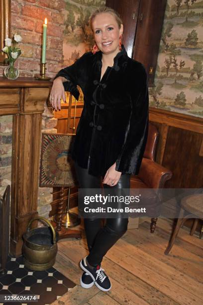 Sofia Blunt hosts an intimate dinner to launch the Loci vegan sneaker in aid of Blue Marine Foundation on November 17, 2021 in London, England.