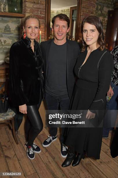 Sofia Blunt, James Blunt and Princess Eugenie of York attend an intimate dinner hosted by Sofia Blunt to launch the Loci vegan sneaker in aid of Blue...