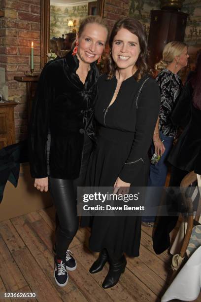 Sofia Blunt and Princess Eugenie of York attend an intimate dinner hosted by Sofia Blunt to launch the Loci vegan sneaker in aid of Blue Marine...