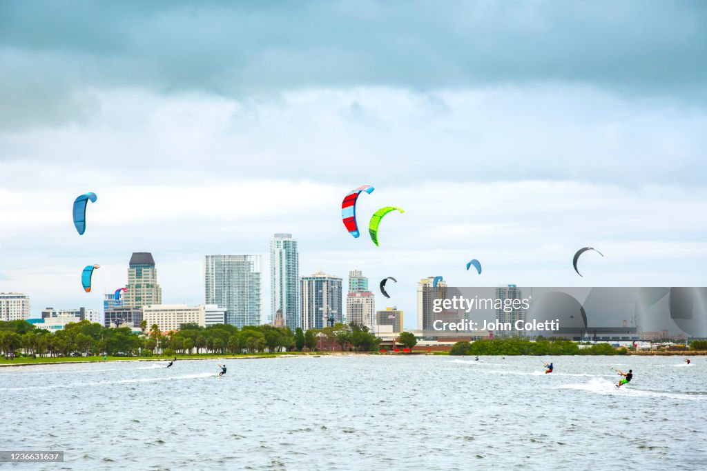 Kiteboarding, Tampa Bay, Saint Petersburg, Florida