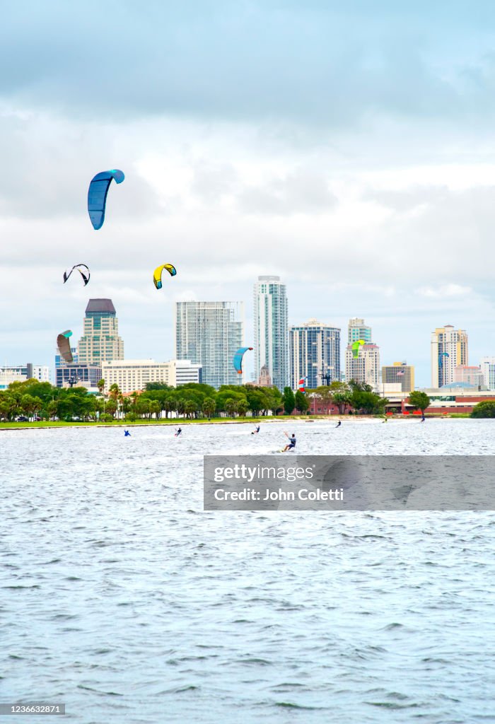 Kiteboarding, Tampa Bay, Saint Petersburg, Florida