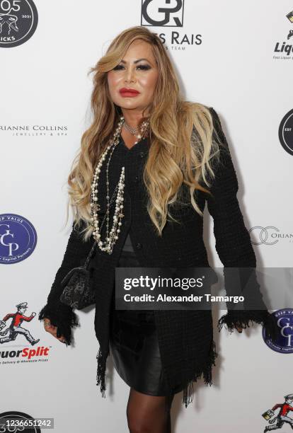 Orianne Collins is seen during the Tom Bates music single release party on November 18, 2021 in Miami, Florida.