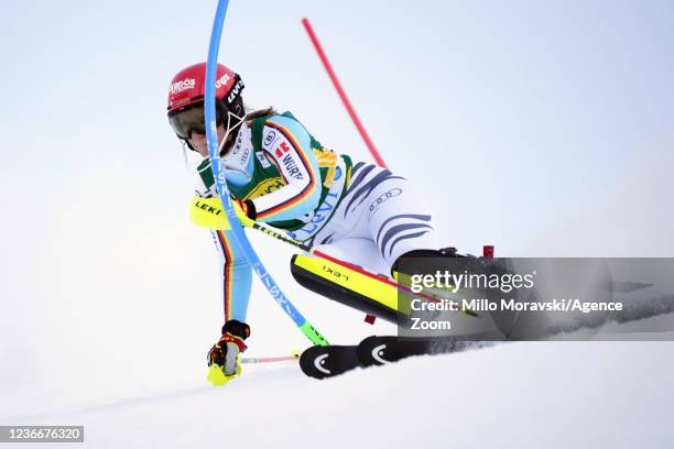 Lena Duerr of Germany competes during the Audi FIS Alpine Ski World Cup Women's Slalom on November 20, 2021 in Levi Finland.