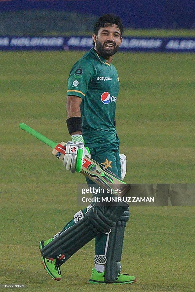 Pakistan Razwan R Pakistan's Mohammad Rizwan reacts after his dismissal during the ...