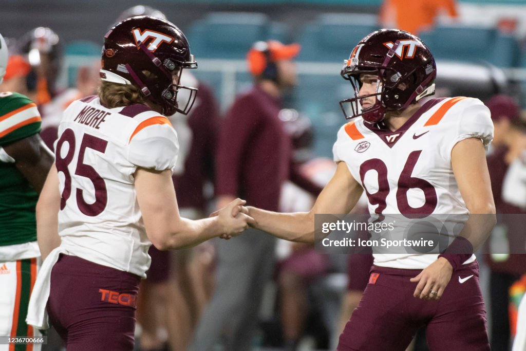 COLLEGE FOOTBALL: NOV 20 Virginia Tech at Miami