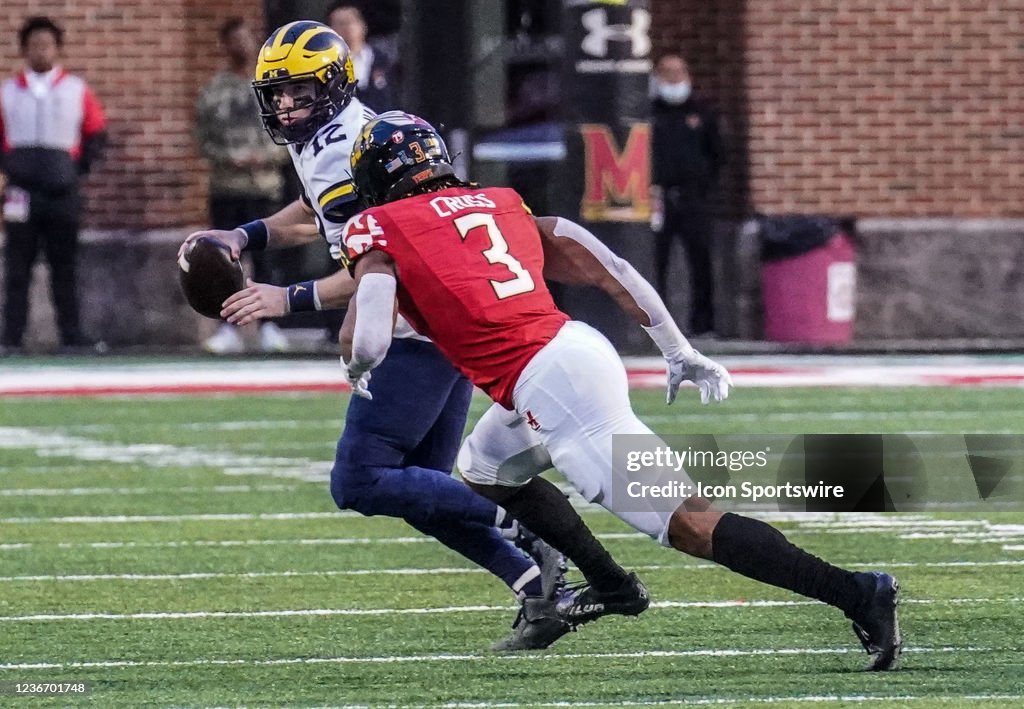COLLEGE FOOTBALL: NOV 20 Michigan at Maryland
