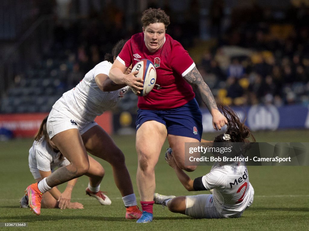 Hannah Boterman England's Hannah Botterman in action during the Red Roses 2021 Autumn ...