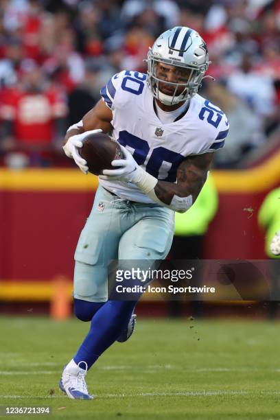 Dallas Cowboys running back Tony Pollard finds running room in the first quarter of an NFL football game between the Dallas Cowboys and Kansas City...