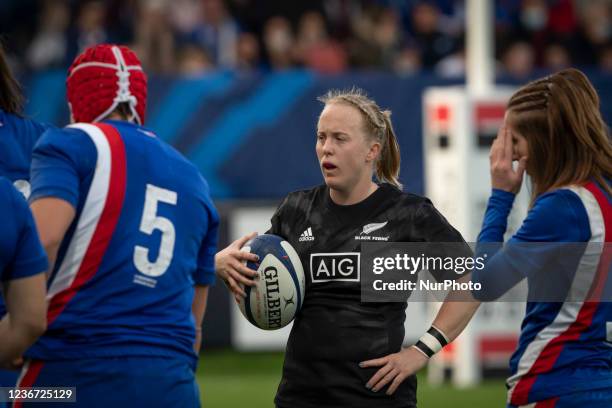 Kendra COCKSEDGE of the Black Ferns during the international women's rugby match between France and New Zealand on November 20, 2021 in Castres,...