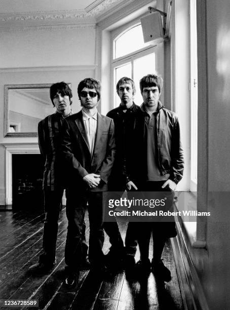 Rock band Oasis are photographed in 2005 in London, England.