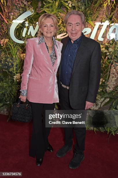 Lady Madeleine Lloyd Webber and Lord Andrew Lloyd Webber attend a special gala performance of Andrew Lloyd Webber's "Cinderella" in support of The...