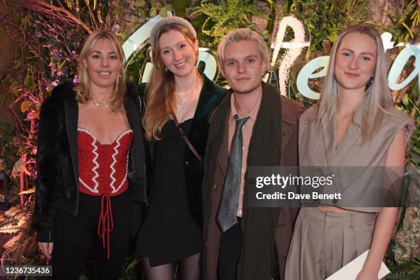 Isabella Lloyd Webber, guest, Tom Glynn-Carney and guest attend a special gala performance of Andrew Lloyd Webber's "Cinderella" in support of The...