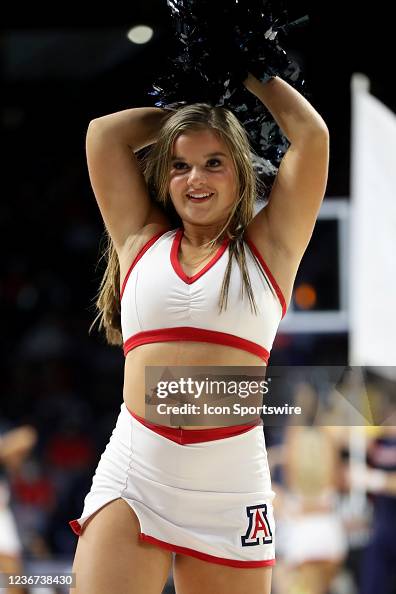 University of Arizona Wildcats pom line member during a basketball ...