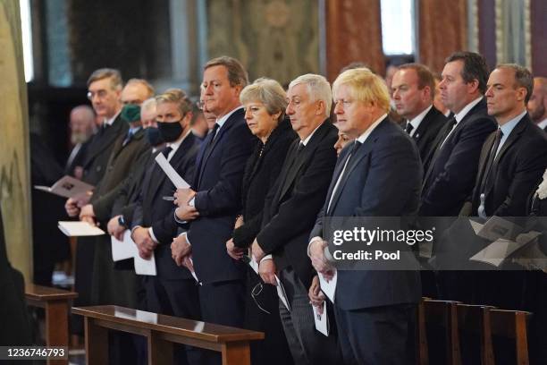 Politicians including former Prime Ministers David Cameron and Theresa May, Speaker of the House of Commons Sir Lindsay Hoyle, Home Secretary Priti...