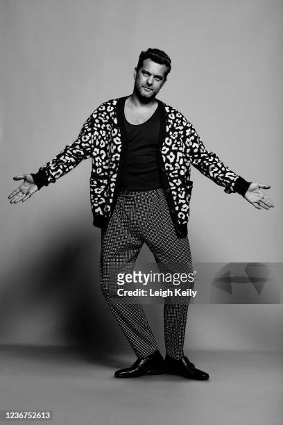 Actor Joshua Jackson is photographed for JON Magazine on August 20, 2021 in Los Angeles, California.