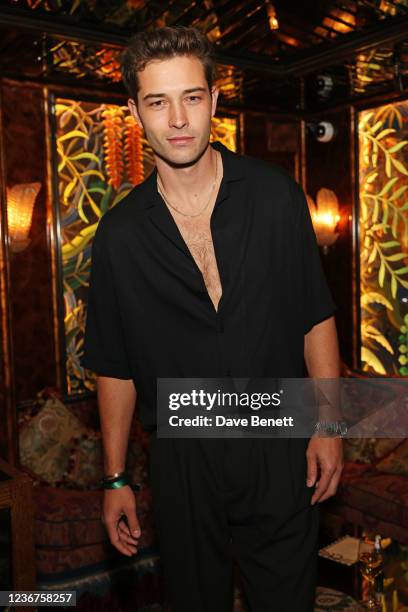 Francisco Lachowski attends the Annabel's x Swarovski Holiday façade unveiling party in the nightclub at Annabels on November 23, 2021 in London,...