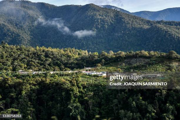 View of a Territorial Training and Reincorporation Space in Dabeiba, Antioquia Department, Colombia, on November 23 a day before the commemoration of...