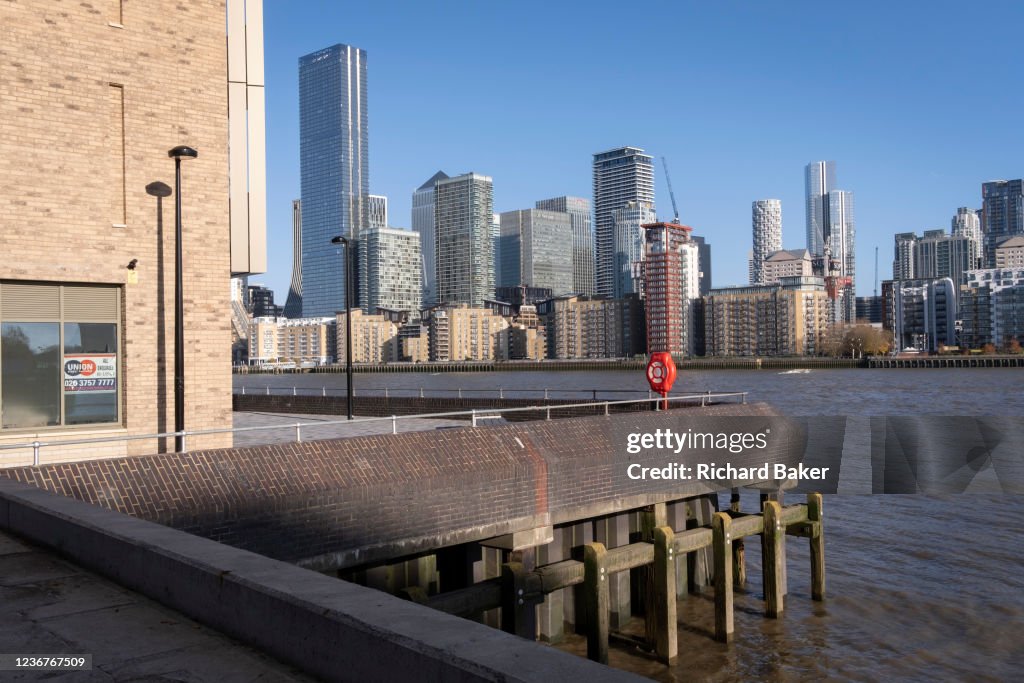 Canary Wharf Development In London Docklands