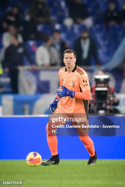 Wojciech Szczesny of Juventus during the Serie A match between SS Lazio and Juventus at Stadio Olimpico on November 20, 2021 in Rome, Italy.